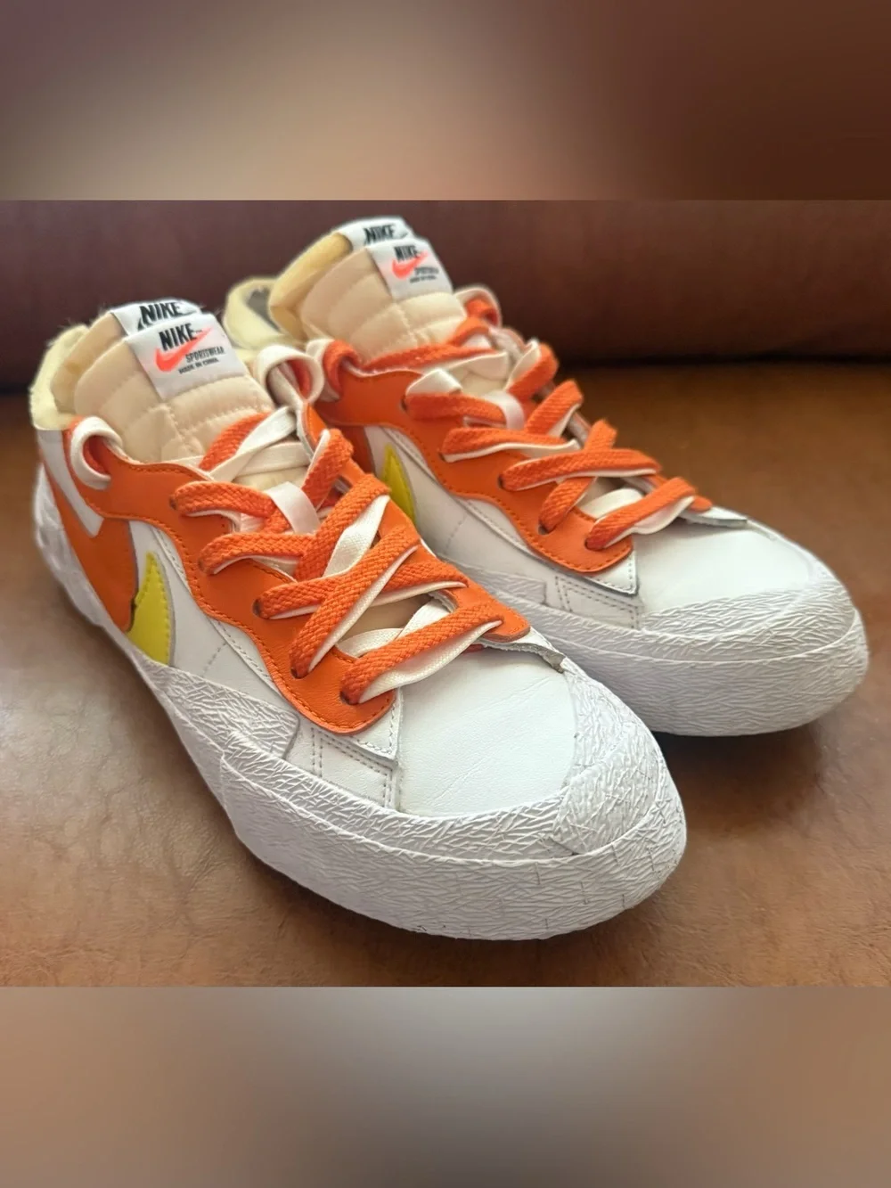 Nike x Sacai Blazer Low Magma Orange DD1877-100 Men’s 9
